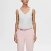 SELECTED RIBBAD LINNE White Best Sale