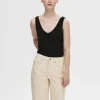 SELECTED RIBBAD LINNE Black Online