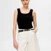 SELECTED RIBBAD LINNE Black Shop