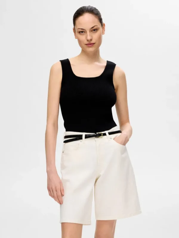 SELECTED RIBBAD LINNE Black Shop