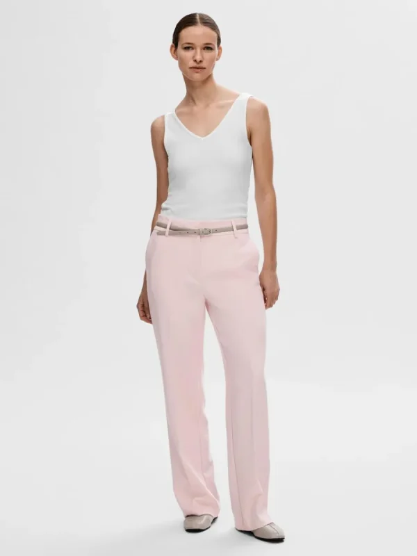 SELECTED RIBBAD LINNE White Best Sale