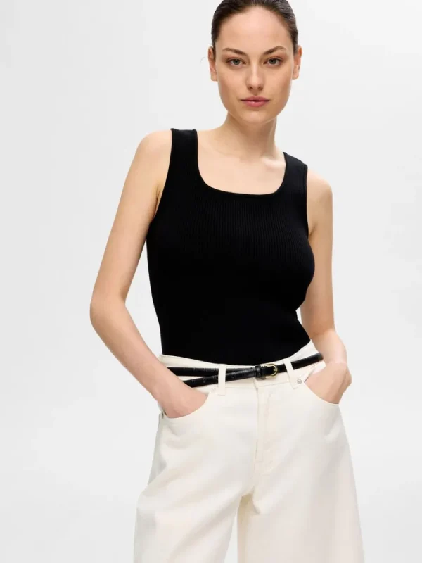 SELECTED RIBBAD LINNE Black Shop