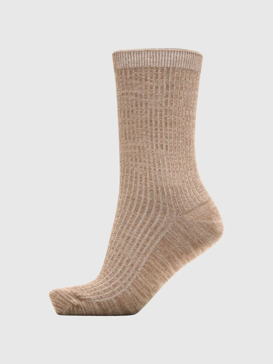 ribbad_strumpor_0-3.webp SELECTED RIBBAD STRUMPOR Brown Online