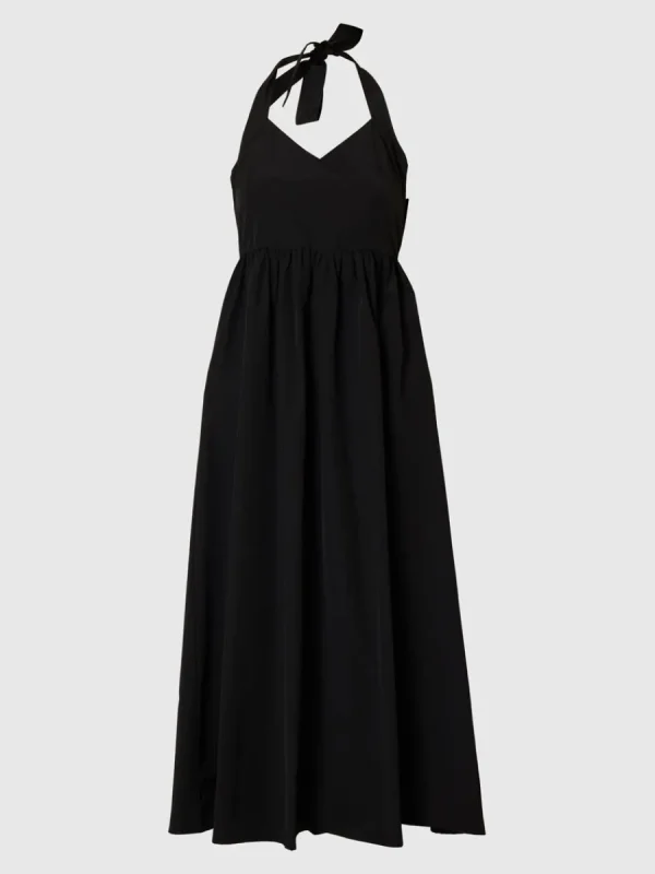SELECTED ÄRMLÖS HALTERNECKKLÄNNING Black Flash Sale