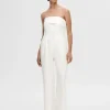 SELECTED ÄRMLÖS JUMPSUIT White Online
