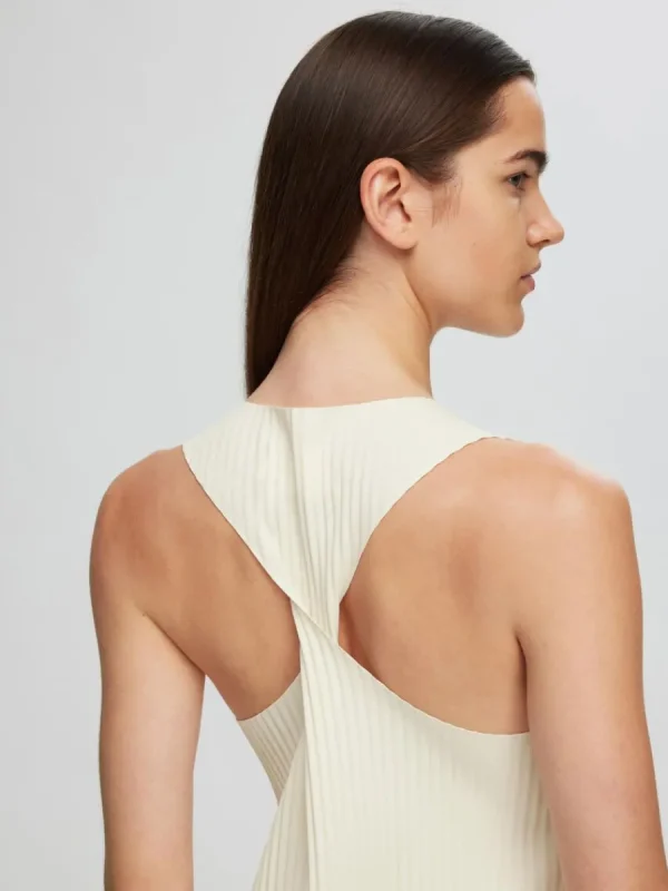 SELECTED ÄRMLÖS MAXIKLÄNNING Beige Store
