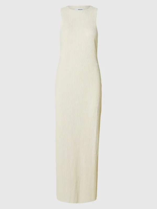 SELECTED ÄRMLÖS MAXIKLÄNNING Beige Store