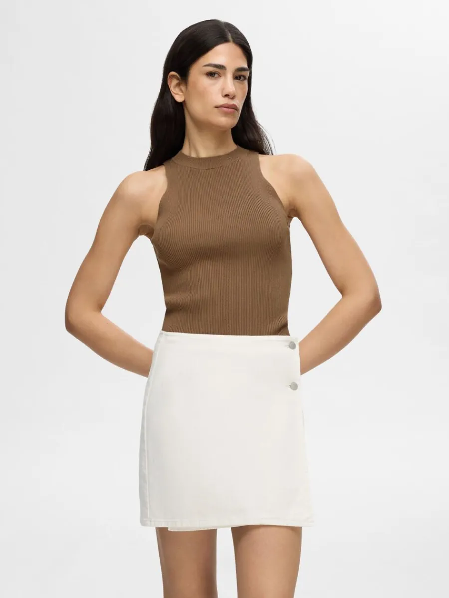 rmls_stickad_topp_0-3.webp SELECTED ÄRMLÖS STICKAD TOPP Brown Discount