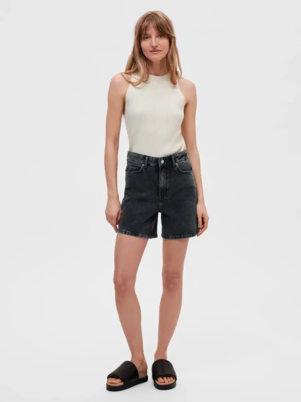 SELECTED ÄRMLÖS STICKAD TOPP Beige Discount