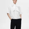 SELECTED ROSETT KORTÄRMAD SKJORTA White Sale