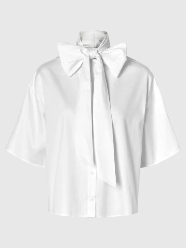 SELECTED ROSETT KORTÄRMAD SKJORTA White Sale