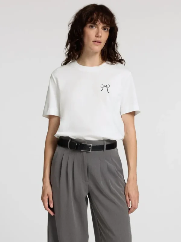 SELECTED ROSETTRYCK T-SHIRT White Shop