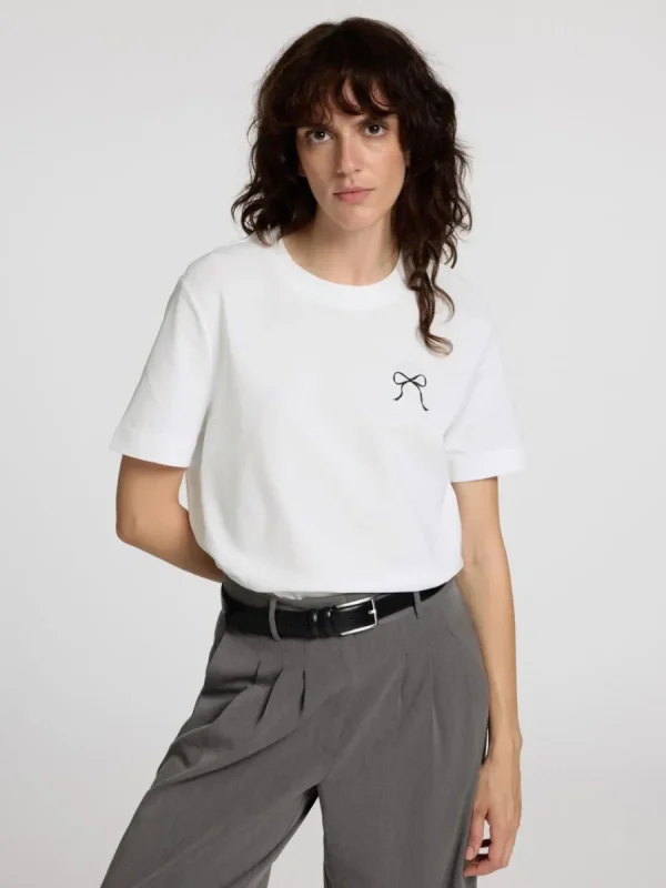 SELECTED ROSETTRYCK T-SHIRT White Shop