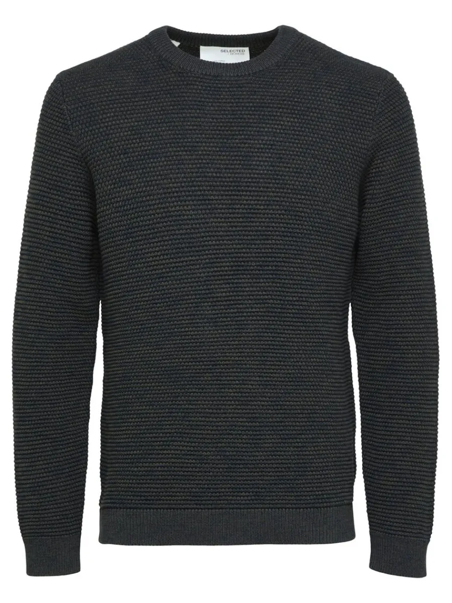 rundringad_stickad_trja_4-6.webp SELECTED RUNDRINGAD STICKAD TRÖJA Grey Best