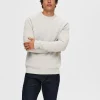 SELECTED RUNDRINGAD TRÖJA Grey Discount