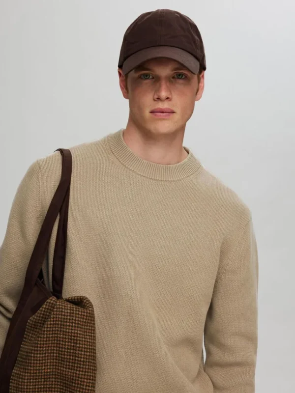SELECTED RUNDRINGAD TRÖJA Brown Fashion