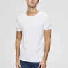 SELECTED RUNDRINGAD T-SHIRT White Best Sale