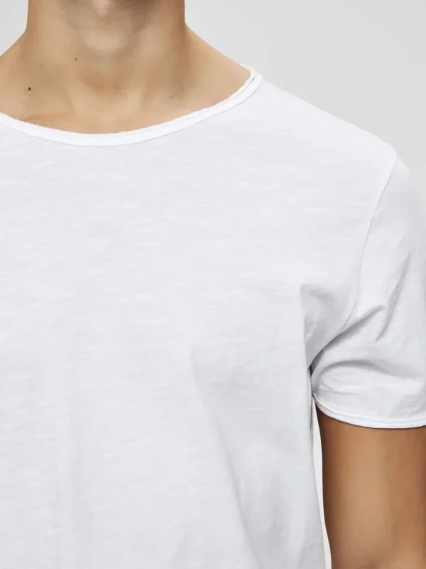 SELECTED RUNDRINGAD T-SHIRT White Best Sale