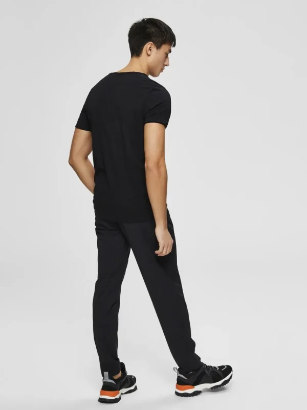 SELECTED RUNDRINGAD T-SHIRT Black Clearance