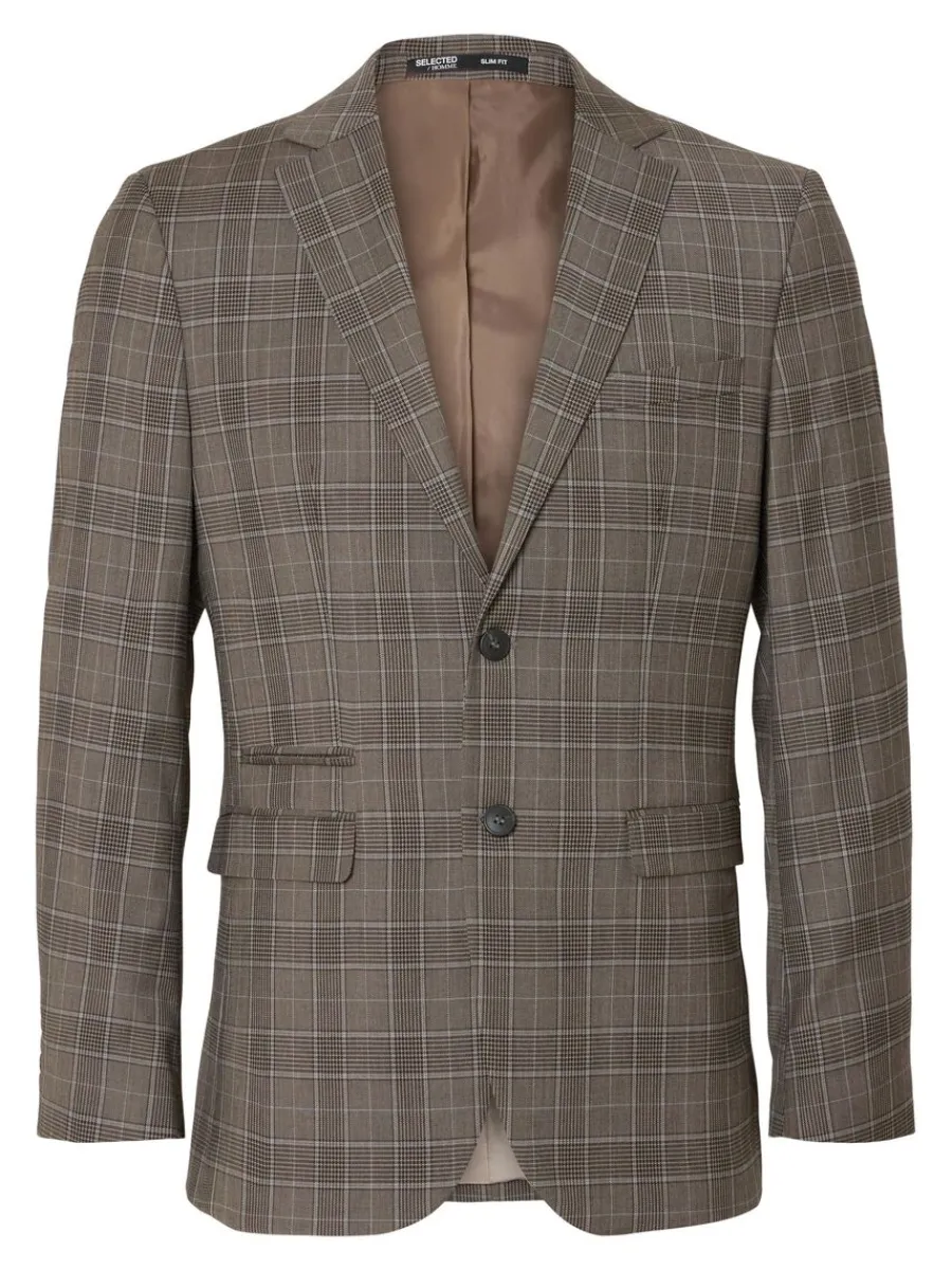 rutig_enkelknppt_kavaj_4-1.webp SELECTED RUTIG ENKELKNÄPPT KAVAJ Brown Fashion