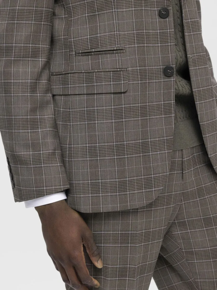 rutig_enkelknppt_kavaj_5-1.webp SELECTED RUTIG ENKELKNÄPPT KAVAJ Brown Fashion