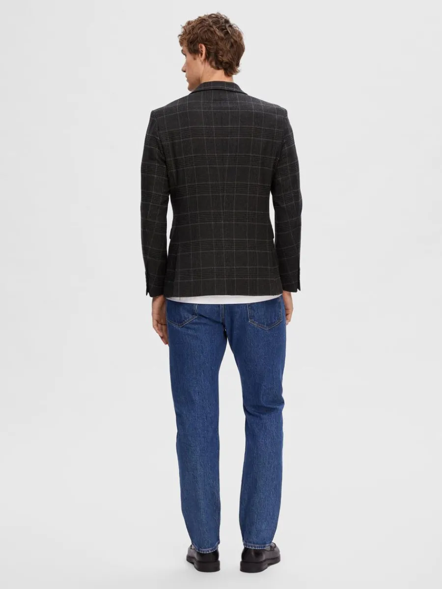 rutig_enkelknppt_kavaj_5.webp SELECTED RUTIG ENKELKNÄPPT KAVAJ Grey Best