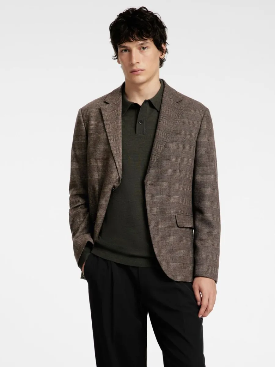 rutig_kavaj_0.webp SELECTED RUTIG KAVAJ Brown Online
