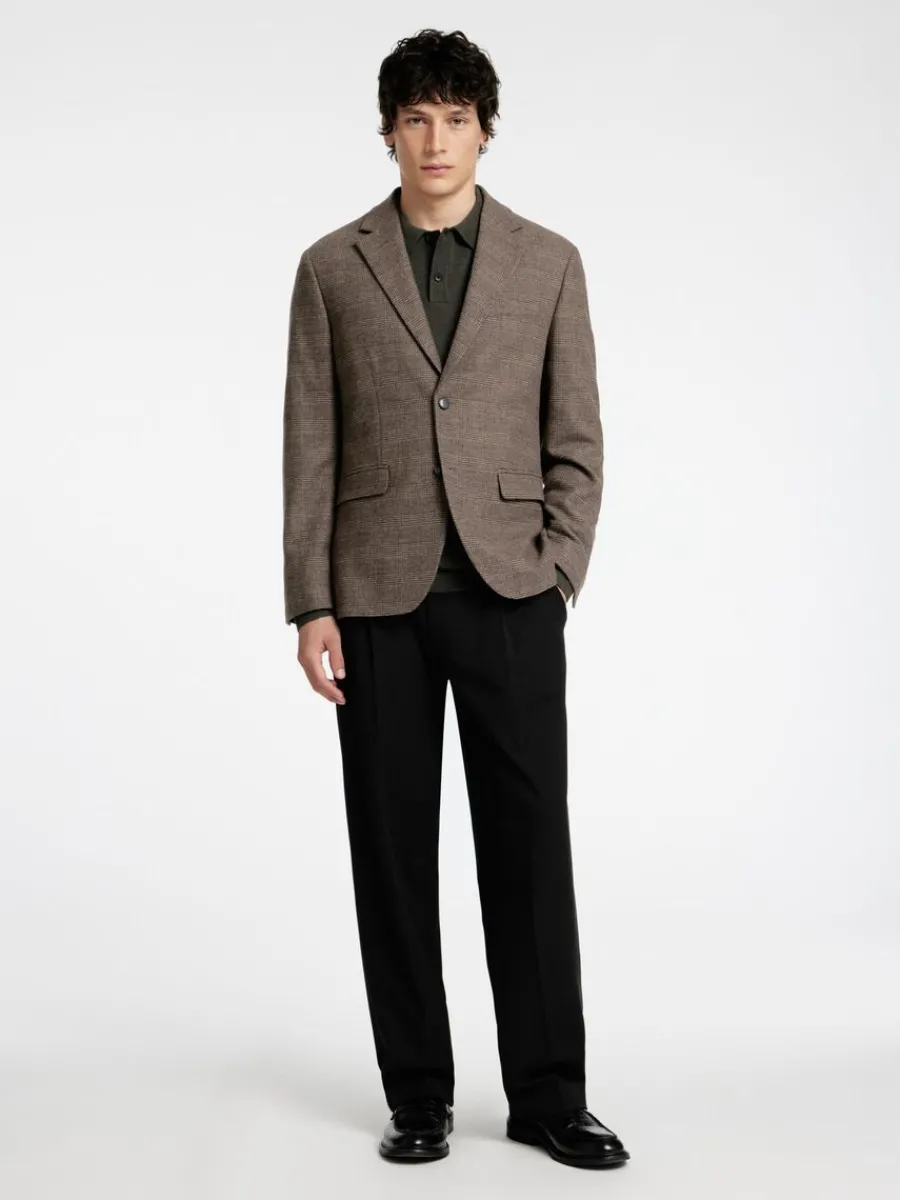 rutig_kavaj_1.webp SELECTED RUTIG KAVAJ Brown Online