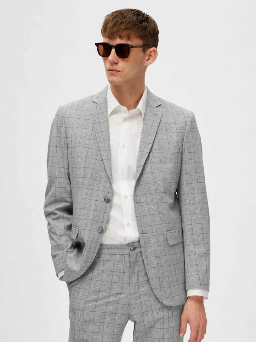 rutig_kavaj_3-5.webp SELECTED RUTIG KAVAJ Grey Cheap
