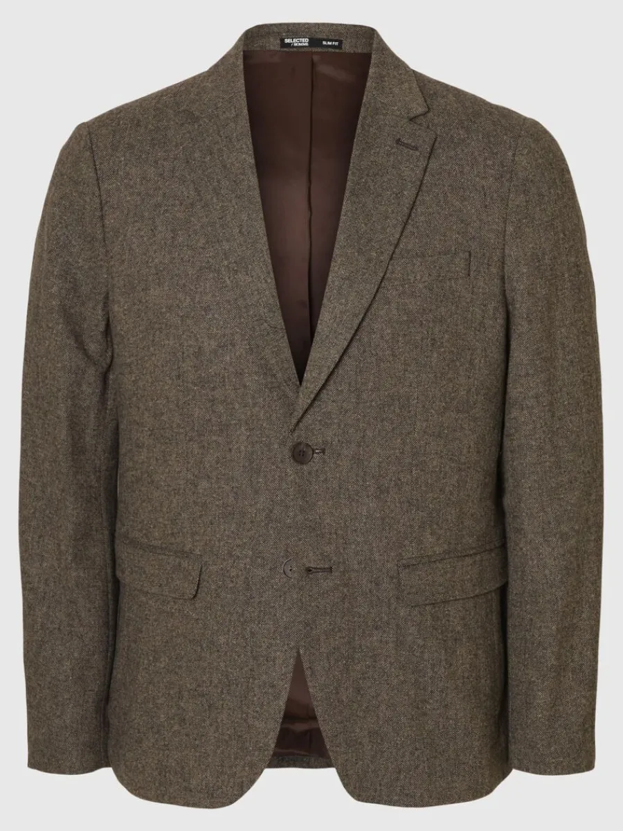 rutig_kavaj_4-1.webp SELECTED RUTIG KAVAJ Brown Cheap