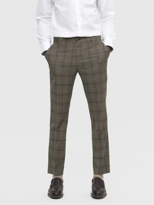 SELECTED RUTIG KOSTYMBYXOR Brown Clearance