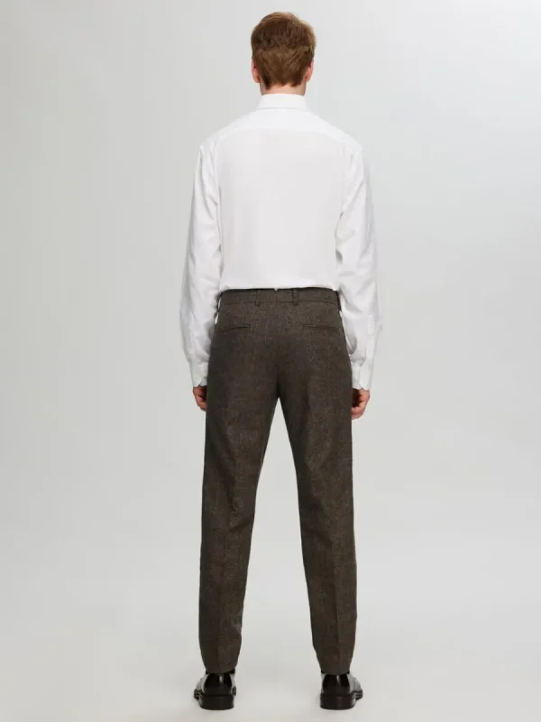 SELECTED RUTIG KOSTYMBYXOR Brown Fashion