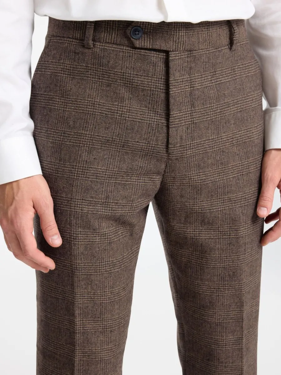 rutig_kostymbyxor_5.webp SELECTED RUTIG KOSTYMBYXOR Brown Fashion