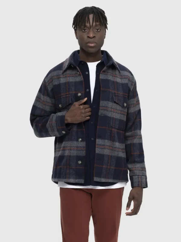 SELECTED RUTIG SHACKET Blue Outlet