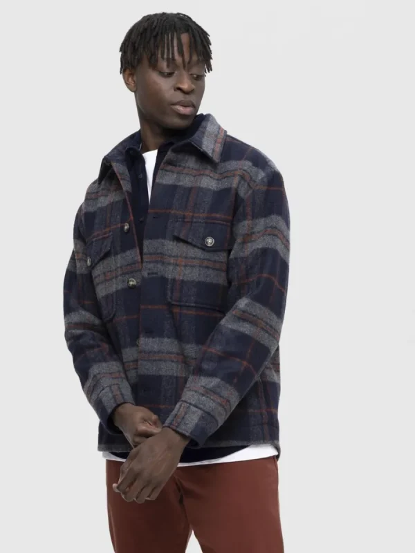 SELECTED RUTIG SHACKET Blue Outlet