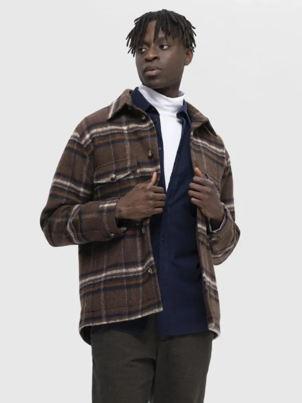 SELECTED RUTIG SHACKET Brown Flash Sale