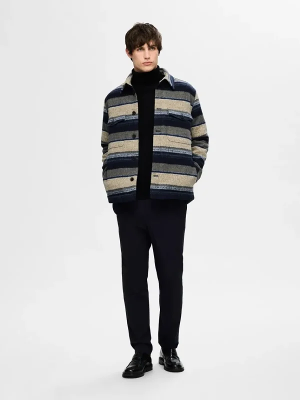 SELECTED RUTIG SHACKET Blue Clearance