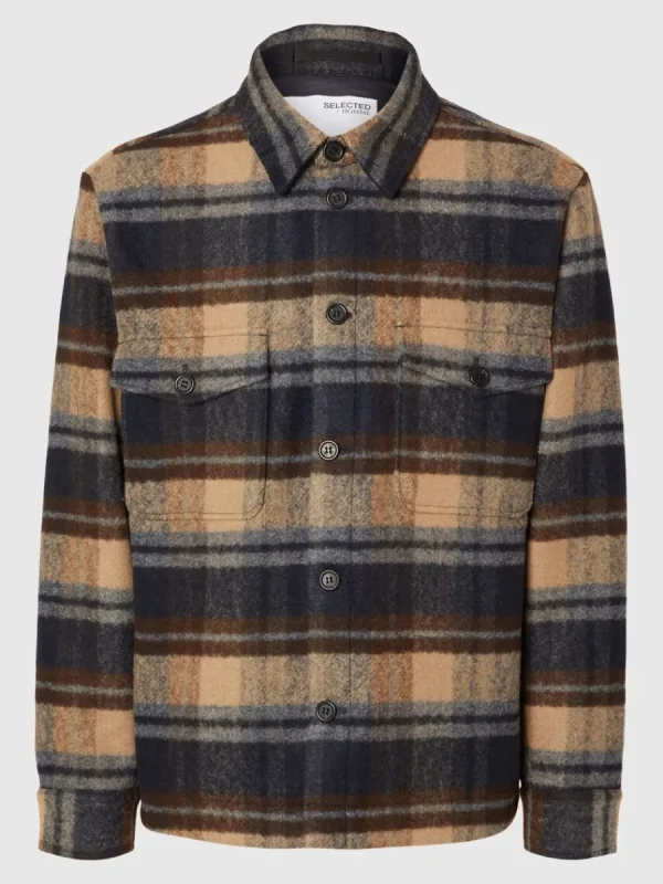 SELECTED RUTIG SHACKET Blue Clearance