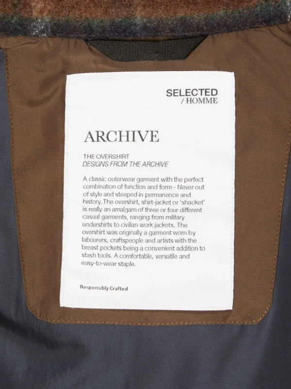 SELECTED RUTIG SHACKET Brown Flash Sale