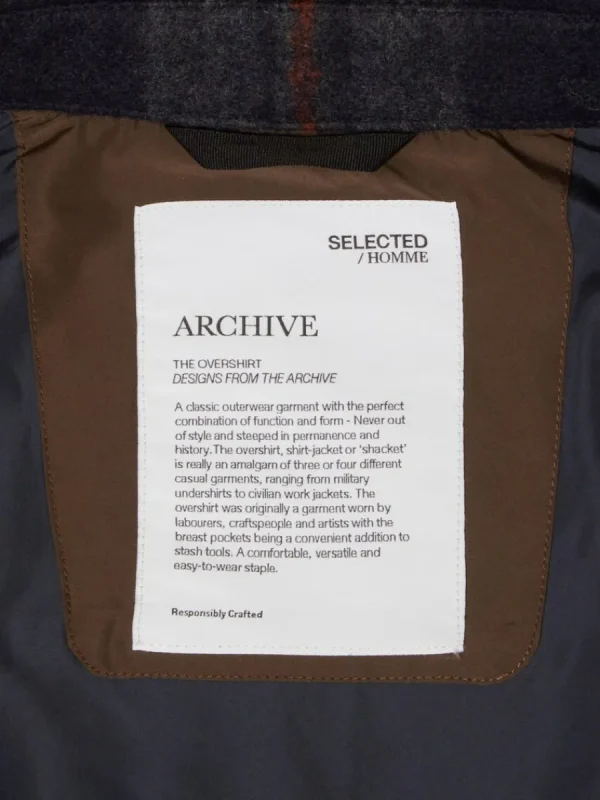 SELECTED RUTIG SHACKET Blue Outlet