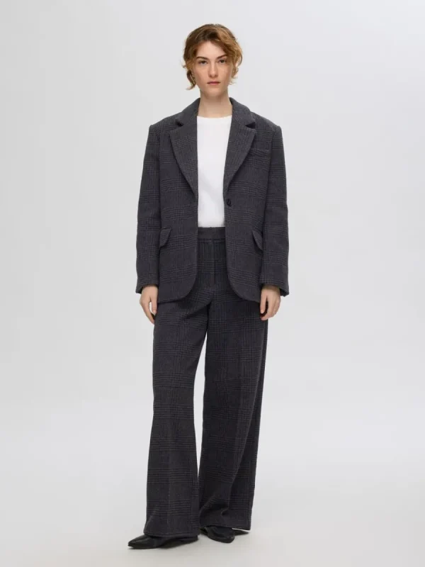 SELECTED RUTIG ÖVERDIMENSIONERAD KAVAJ Grey Flash Sale