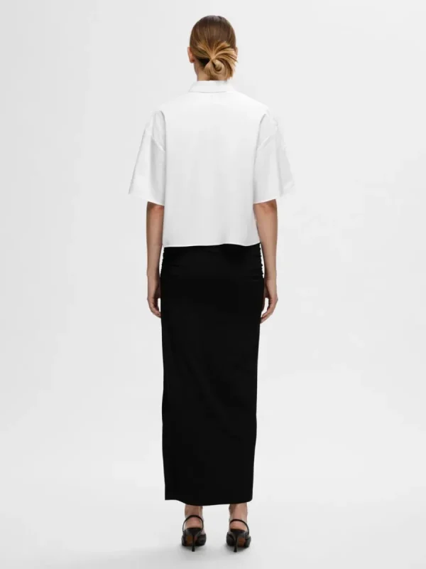 SELECTED RYNKAD MAXIKJOL Black Discount