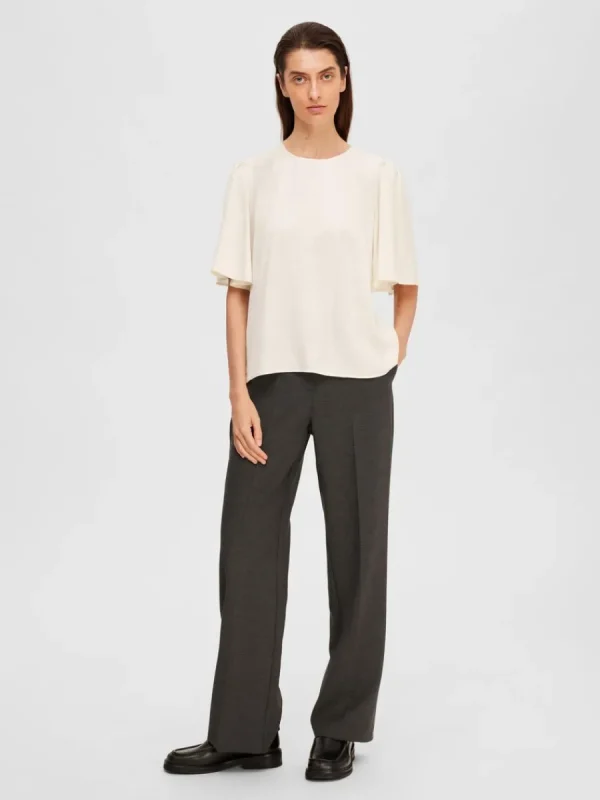 SELECTED SATIN BLUS Beige Outlet
