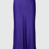 SELECTED SATIN MIDIKJOL Purple Flash Sale