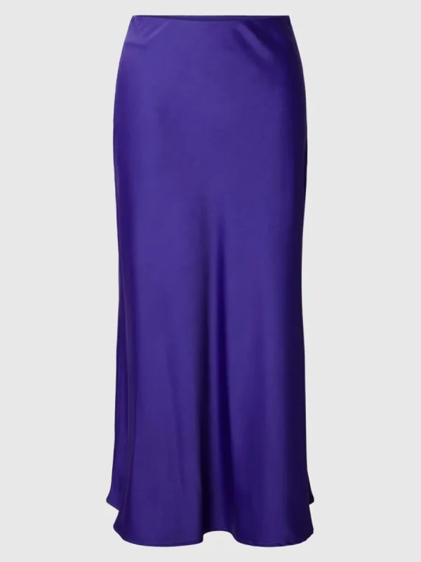 SELECTED SATIN MIDIKJOL Purple Flash Sale