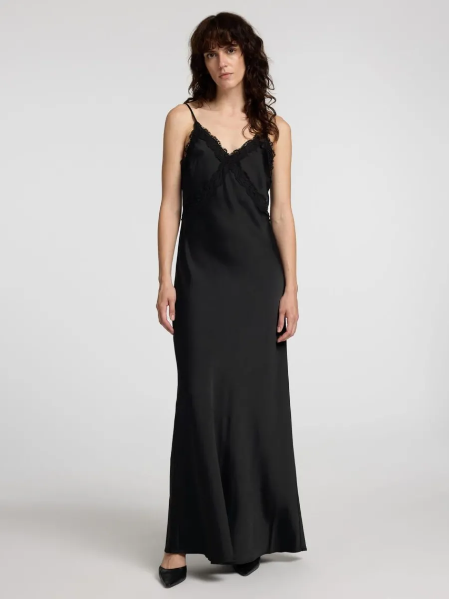 satinspets_slipklnning_0.webp SELECTED SATINSPETS SLIP-KLÄNNING Black Shop
