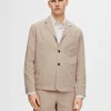SELECTED SEERSUCKER AV HYBRIDBOMULL KAVAJ Beige Discount