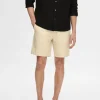 SELECTED SEERSUCKER SHORTS Beige Outlet