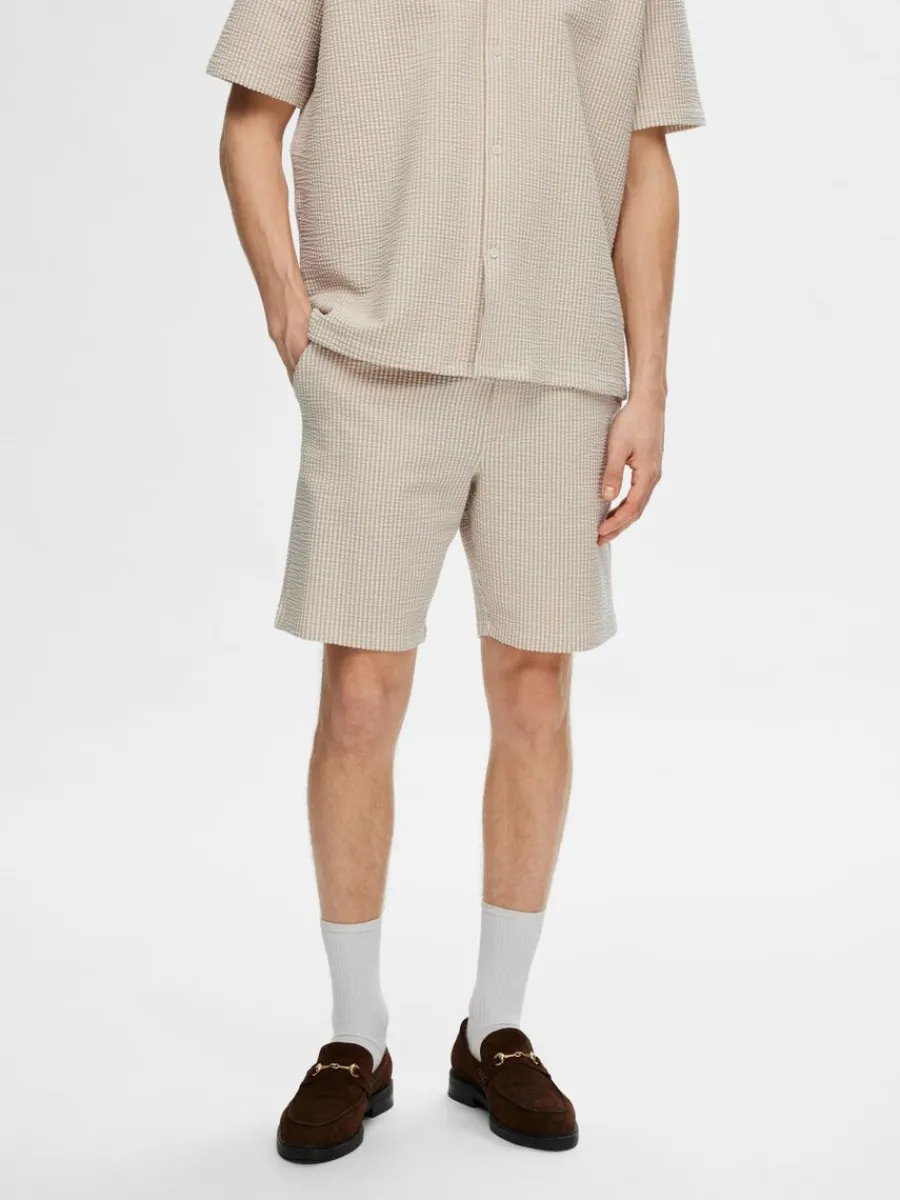 seersucker_shorts_0-5.webp SELECTED SEERSUCKER SHORTS Beige Cheap