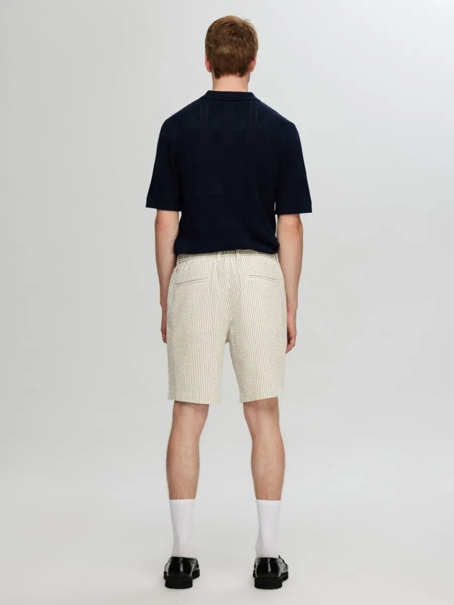 seersucker_shorts_1-2.webp SELECTED SEERSUCKER SHORTS Green Sale